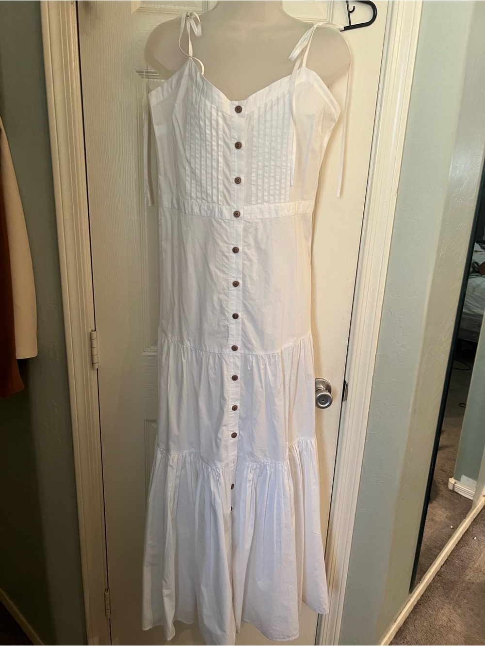 Veronica beard small Alondra white maxi dress